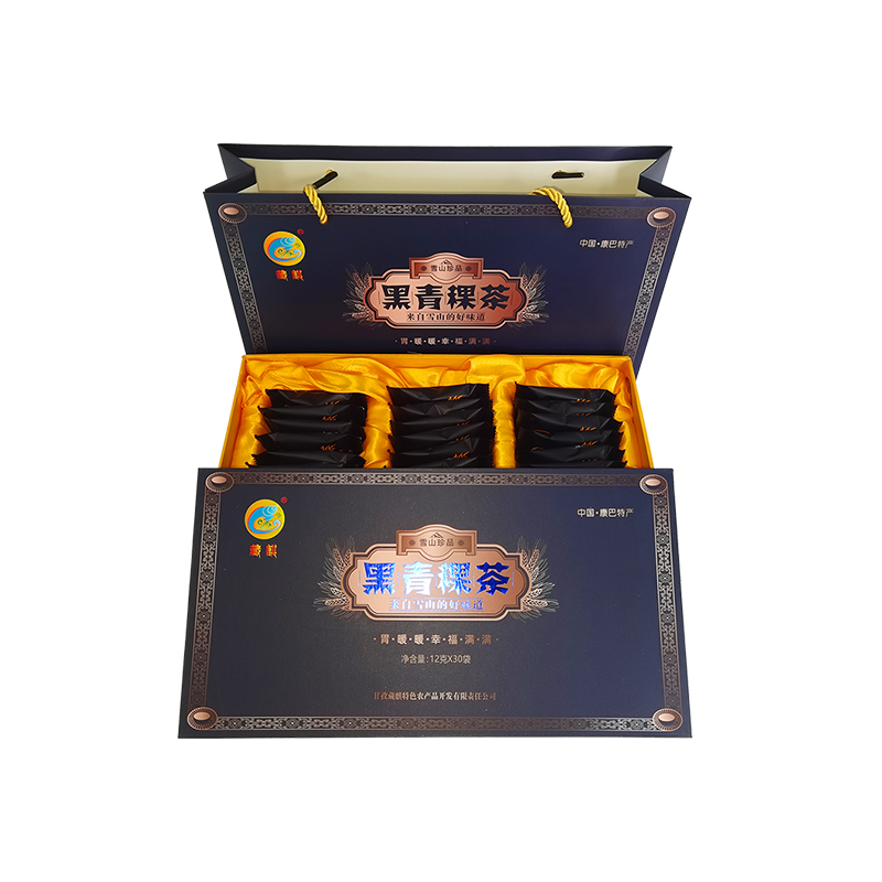 炉霍藏麒原味黑青稞茶12克x12袋(简装)/12克x30袋(礼盒装)

