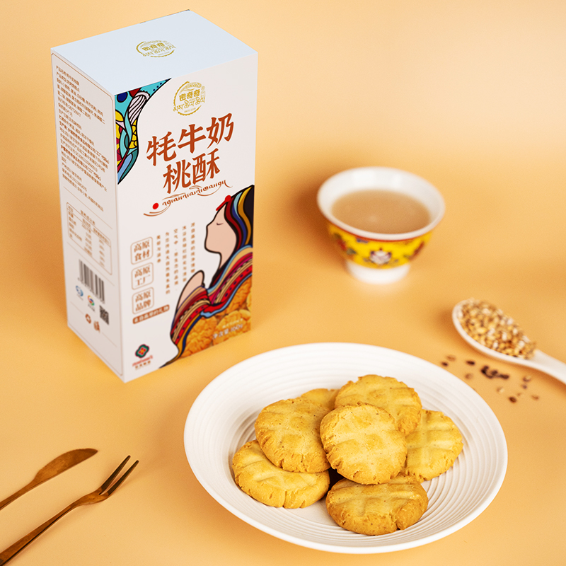 密奇奇牦牛奶桃酥160g/盒