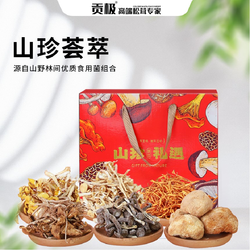 礼品专家贡极山珍荟萃630g（7种菌菇）