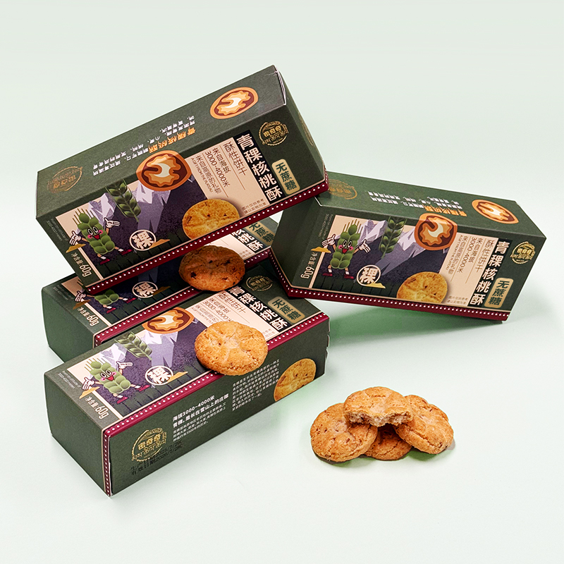 密奇奇-青稞核桃酥60g/盒装   黄青稞  高原产  核桃碎