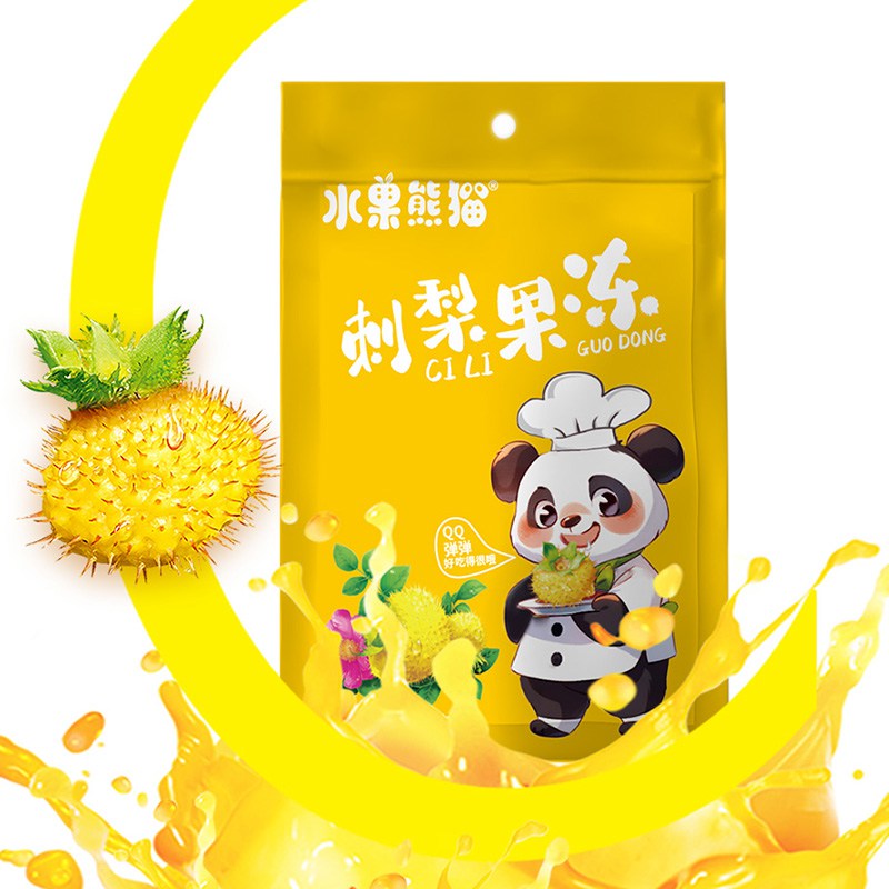 水果熊猫刺梨果冻108g*2袋