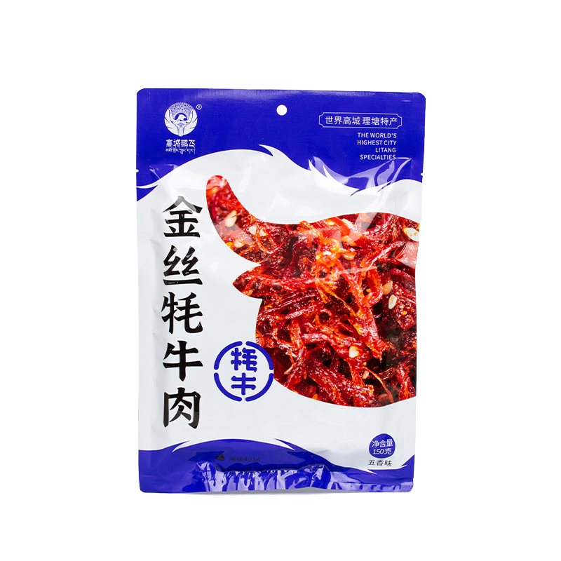 高城鹏飞 金丝牦牛肉150克 五香味/麻辣味