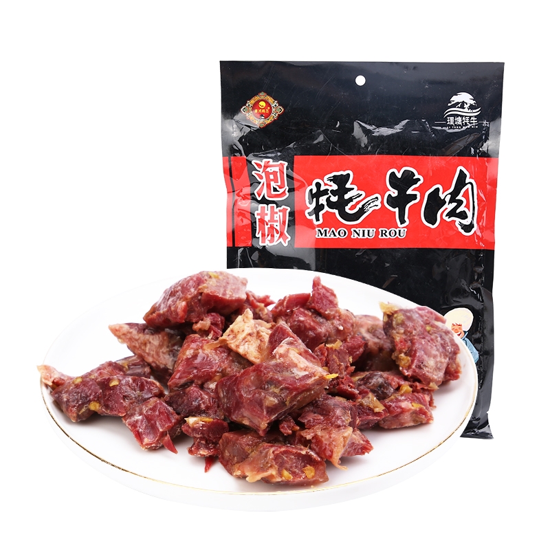 理塘高城鹏飞泡椒牦牛肉，正宗休息小零食150g